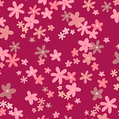 LOKKER POINT MEMBRANE DESIGN FLORAL RASPBERRY