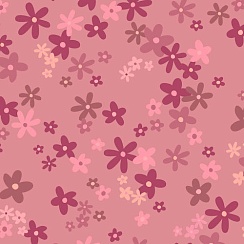 LOKKER POINT MEMBRANE DESIGN FLORAL D/PINK